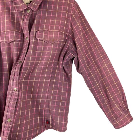 Woolrich Fleece Lined Womens Plaid Large Jacket - Picture 4 of 12